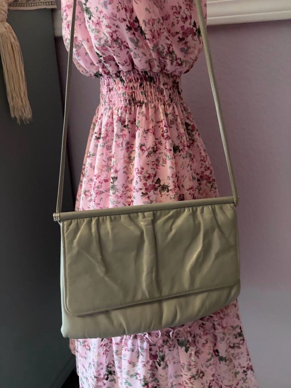 Women’s Vintage Mardane USA Grey Crossbody Bag